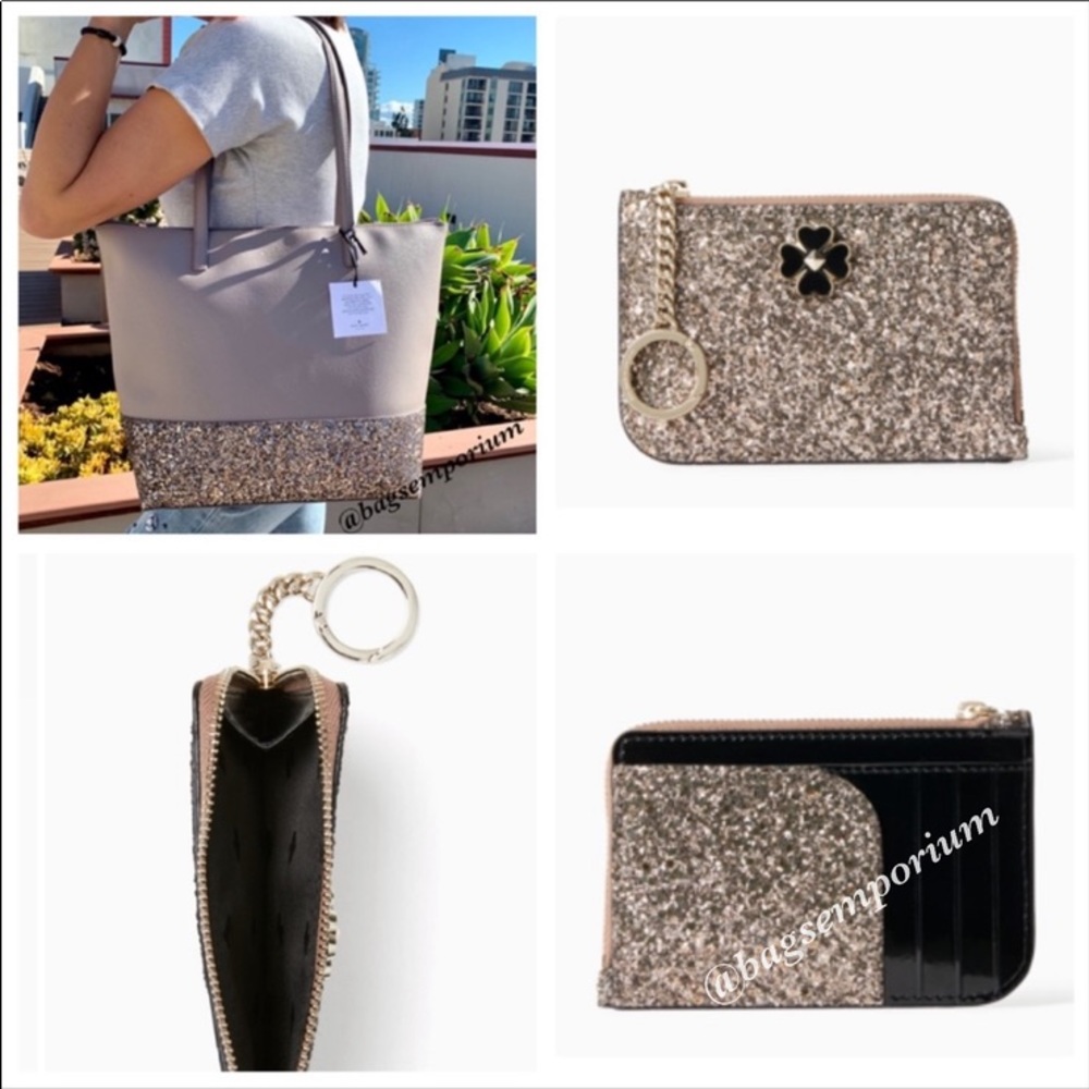 💫Holiday Set💫 Kate Spade Penny Greta Glitter Bag - Picture 8 of 8